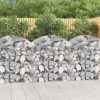 Arched Gabion Basket 100x30x40/60 cm Galvanised Iron