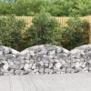 Arched Gabion Basket 100x30x40/60 cm Galvanised Iron