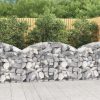 Arched Gabion Basket 100x30x40/60 cm Galvanised Iron