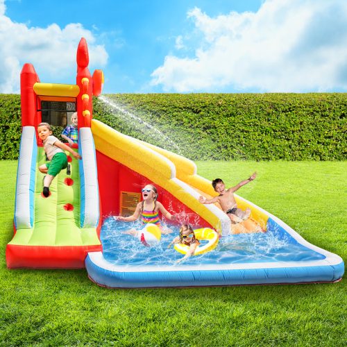 Inflatable Water Slide Kids Play Park Pool Toys Outdoor Splash Jumping