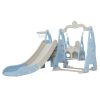 Kids Slide 170cm Extra Long Swing Basketball Hoop Toddlers PlaySet Blue