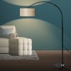 Modern LED Floor Lamp Reading Light Free Standing Height Adjustable Marble Base