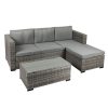 5pcs Outdoor Sofa Set Patio Furniture Setting Garden Chair Table Lounge