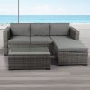 5pcs Outdoor Sofa Set Patio Furniture Setting Garden Chair Table Lounge