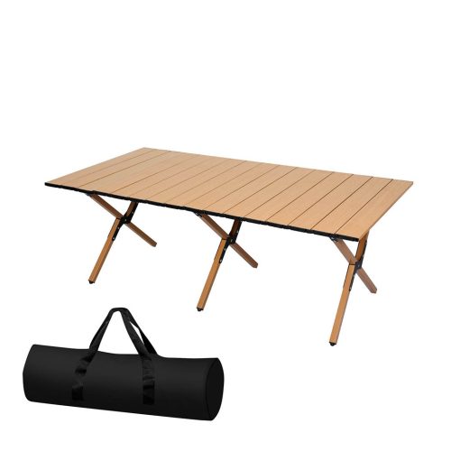 Folding Camping Table Portable Picnic Outdoor Egg Roll Foldable BBQ Desk