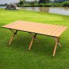 Folding Camping Table Foldable Portable Picnic Outdoor Egg Roll BBQ Desk