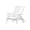 Sun Lounger Folding Chaise Lounge Chair Wheels Patio Outdoor Furniture
