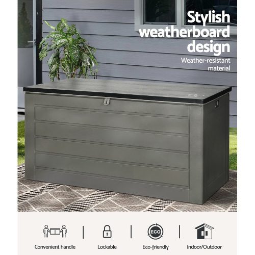 Outdoor Storage Box 680L Container Indoor Garden Bench Tool Sheds Chest