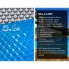 Pool Cover 500 Micron 10x4m Swimming Pool Solar Blanket Blue Silver 5.5m Roller