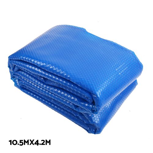 Pool Cover 500 Micron 10.5×4.2m Swimming Pool Solar Blanket 5.5m Blue Roller