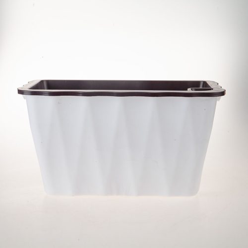 35cm Small White Rectangular Flowerpot Vegetable Herb Flower Outdoor Plastic Box Garden Decor