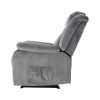 Recliner Chair Electric Massage Chair Velvet Lounge Sofa Heated Grey