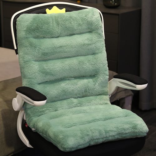 Green One Piece Dino Cushion Office Sedentary Butt Mat Back Waist Chair Support Home Decor