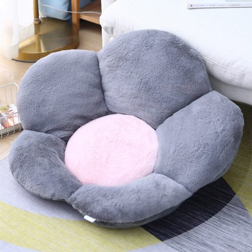 Whimsical Big Flower Shape Cushion Soft Leaning Bedside Pad Floor Plush Pillow Home Decor