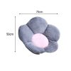 Dark Gray Whimsical Big Flower Shape Cushion Soft Leaning Bedside Pad Floor Plush Pillow Home Decor