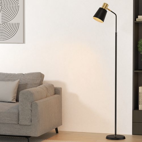 Floor Lamp Modern Light Stand LED Home Room Office Reading Black
