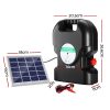 20km Electric Fence Energiser Solar Energizer Charger Farm Animal 1.2J