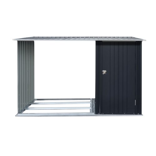 Garden Shed 2.49×1.04M Sheds Outdoor Tool Storage Workshop House Steel 2 in 1