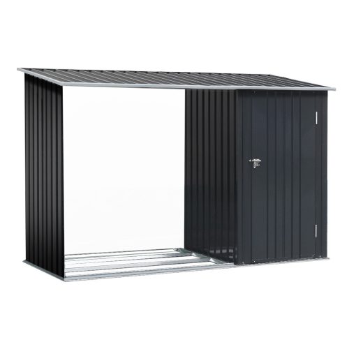 Garden Shed 2.49×1.04M Sheds Outdoor Tool Storage Workshop House Steel 2 in 1