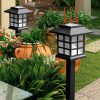 6x LED Solar Power Garden Landscape Path Lawn Lights Yard Lamp Outdoor Lighting