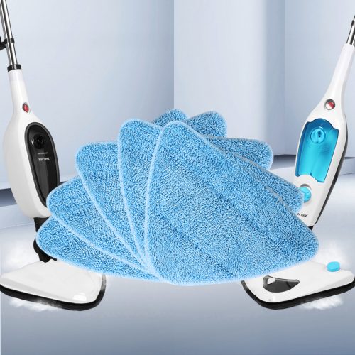 5PCS Microfibre Mop Steam Cleaner Handheld Carpet Floor Washable Cleaning