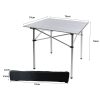 Roll Up Camping Table  Folding Portable Aluminium Outdoor BBQ Desk Picnic Tables