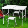 Camping Table Chair Set Folding Portable Outdoor Foldable Picnic BBQ Desk