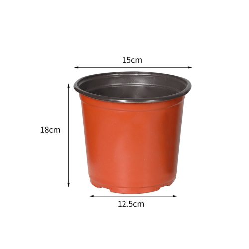 100X Plastic Plant Pots Flowers Garden Nursery Seeding Growing Container