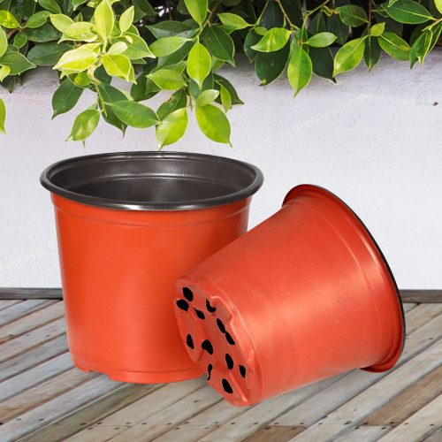 100X Plastic Plant Pots Flowers Garden Nursery Seeding Growing Container