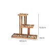 3-Tier Plant Stand Wood Wooden Pine Shelf Flower Pots Rack Indoor Garden