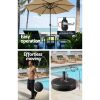 Outdoor Umbrella 2.7m Base Beach Pole Garden Tilt Sun Patio UV Beige