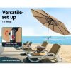 Outdoor Umbrella 3m Umbrellas Beach Garden Tilt Sun Patio Deck Pole UV