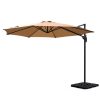 Outdoor Umbrella 3m Base Cantilever Beach Stand Sun Roma Beige 50cm