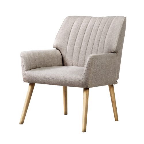 Armchair Fabric Beige Sebastini