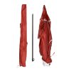 Havana Outdoors Beach Umbrella 2.4M Outdoor Garden Beach Portable Shade Shelter – Red