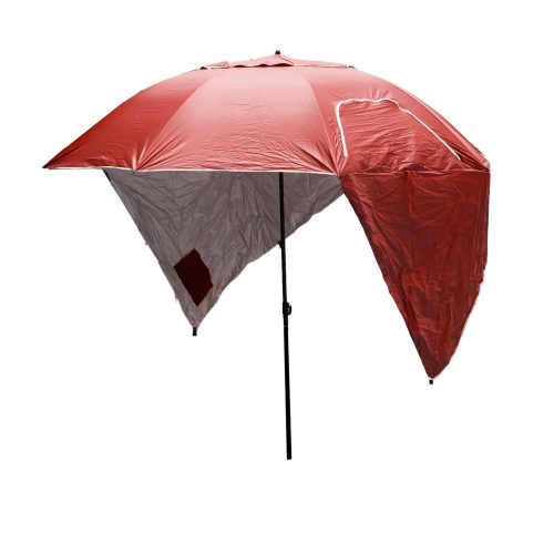 Havana Outdoors Beach Umbrella 2.4M Outdoor Garden Beach Portable Shade Shelter – Red