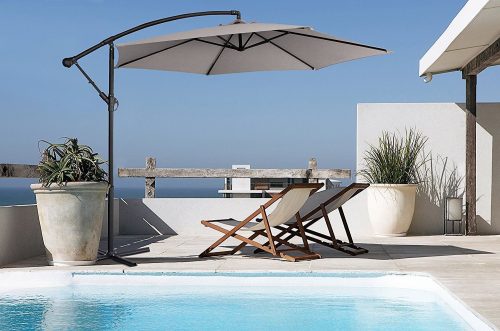 Milano 3M Outdoor Umbrella Cantilever With Protective Cover Patio Garden Shade – Beige