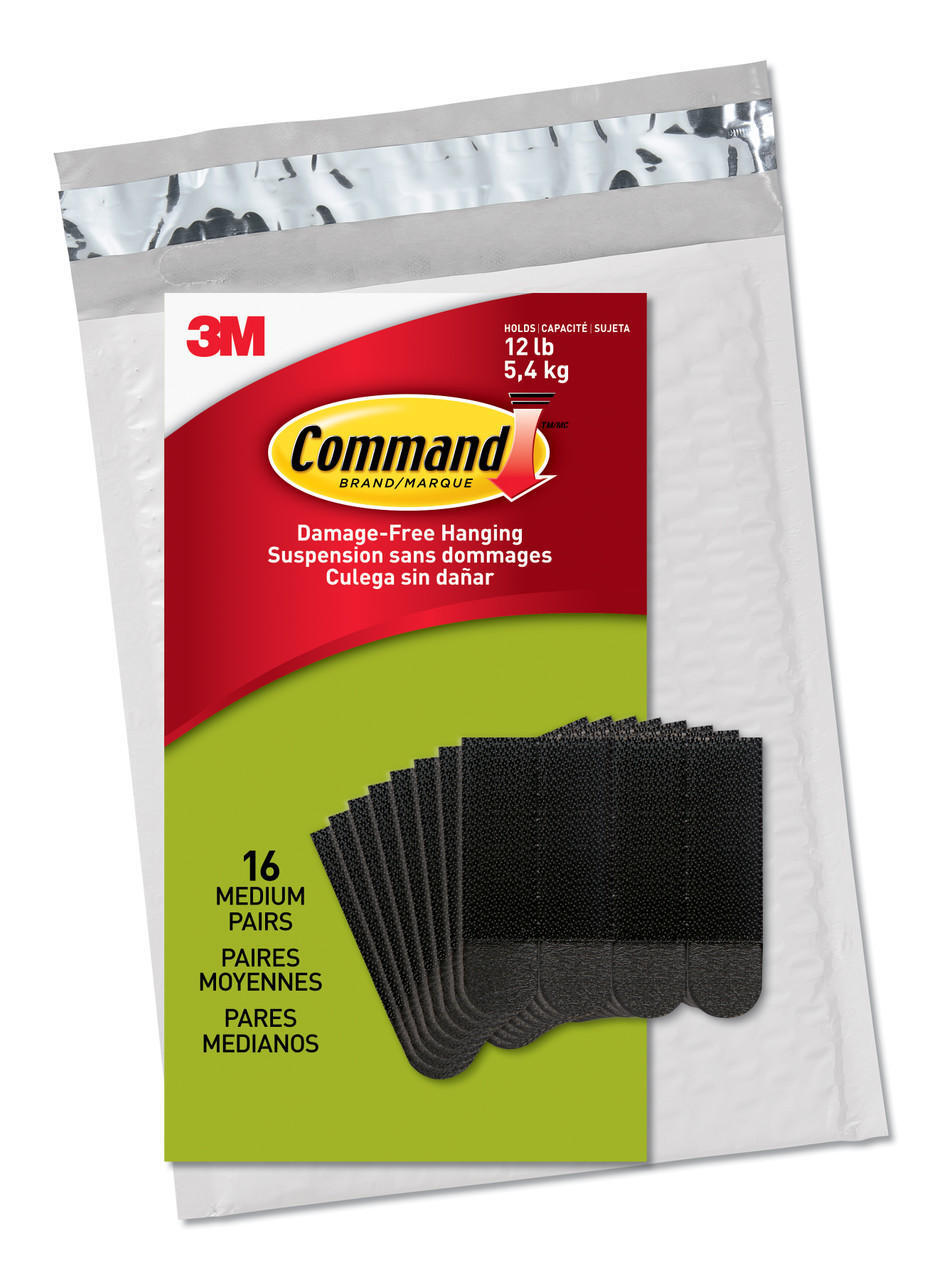 Command PH204BLK-16NA Value Pack Picture Hanging Strips, Medium, Black