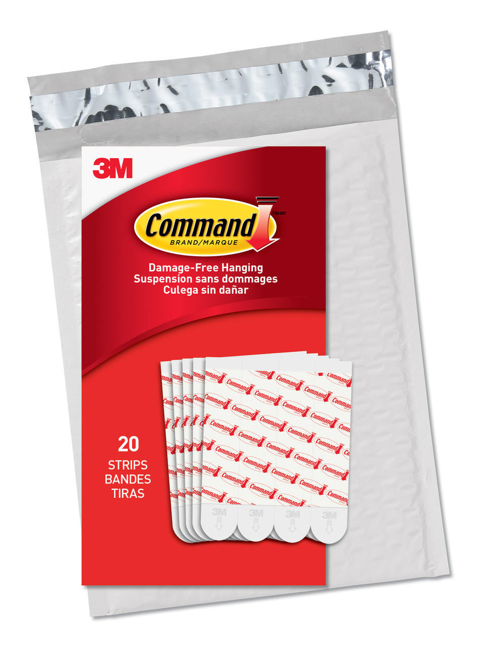 Command GP023-20NA Value Pack Refill Strips, Large, White