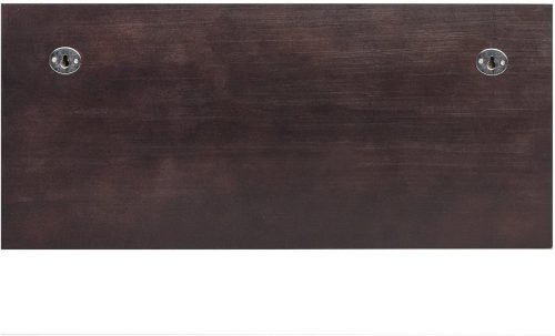Wood Entryway Coat Rack with 2 Leather Tray(Brown)