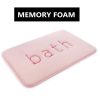 Extra Thick Memory Foam & Super Comfort Bath Rug Mat for Bathroom (60 x 40 cm, Pink)