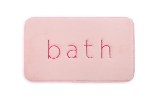 Extra Thick Memory Foam & Super Comfort Bath Rug Mat for Bathroom (60 x 40 cm, Pink)