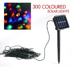 300 Multi Colour Solar LED string lights