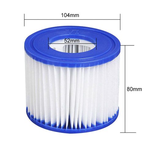 8PCS Replacement Bestway VI Filter Cartridge Inflatable Lay-Z-Spa Filters 58323