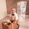 ONE Balloons Box Clear Gift Boxes Gift Birthday Baby Shower Party AU