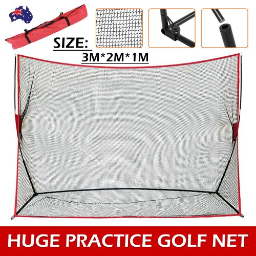 3M Huge Golf Practice Net Portable Hitting Swing Training Net Outdoor +Carry Bag
