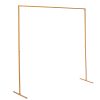 Wedding Arch Gold Square Backdrop Flower Display Stand Background 2.2M