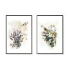 50cmx70cm Berries And Protea 2 Sets Black Frame Canvas Wall Art