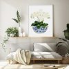 Wall Art 40cmx60cm Elegant Flower 2 Sets White Frame Canvas