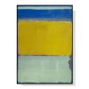 Wall Art 90cmx135cm Blue Yellow Green By Mark Rothko Black Frame Canvas